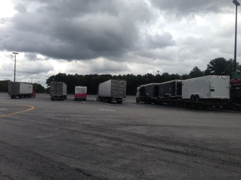 "Gabby" the Tinker Tour Bus at a truck stop near Cleveland, Ohio, on her way to the Liberty Bell for Constitution Day on Sept. 17