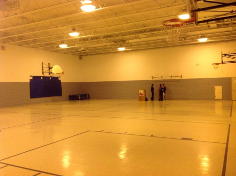 Getting ready for the Tinker Tour's morning presentation at Summit County Adolescent Detention Center, Akron, Ohio.