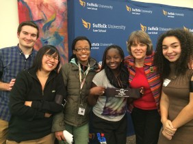 Law "fellows" and their students from Brighton High School.