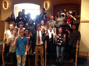 Sparkman HS students after singing