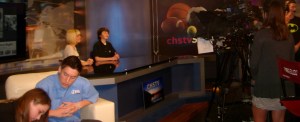 On the set of chstv at  Carlsbad HS 