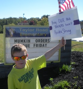 Connor, 5th gr, "I came out to support my teachers." 