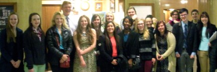 W Fargo students drove 3 hrs. to support John Wall New Voices Act