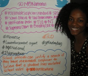 Student rights tweets rule!  Marshall Brennan HS students get creative at American U in DC at moot court event