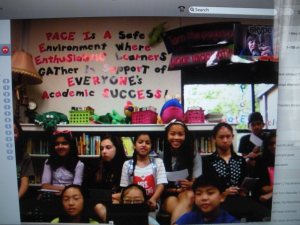 Skyping with 5th graders in Texas who like the 1st Amendment, too!