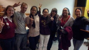 Syracuse University Communications students at Syracuse.... & check out that FIRE T-shirt!