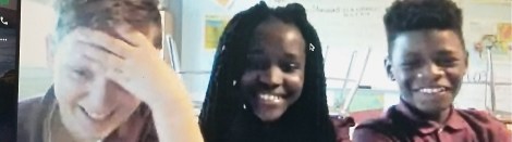 Miles, Cerena and Shantron are researching the